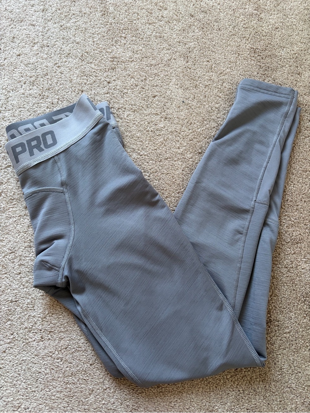 🦋 NIKE PRO - Grey Compression Pants - Mens Medium